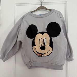 Disney Mickey Mouse Crewneck Sweatshirt Size 4T